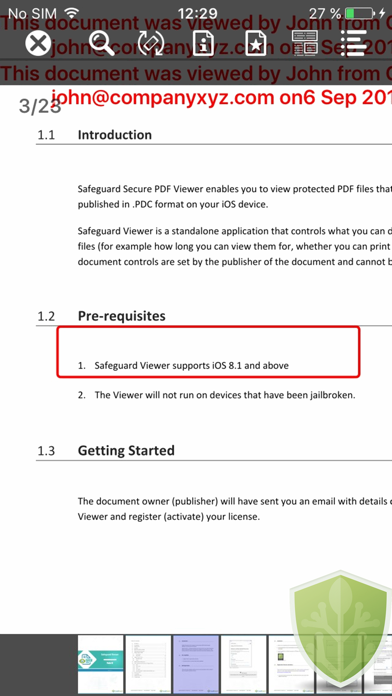 Screenshot #1 pour Locklizard Safeguard Viewer