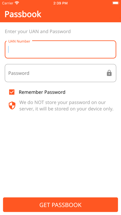 PF Balance Check - Passbook Screenshot