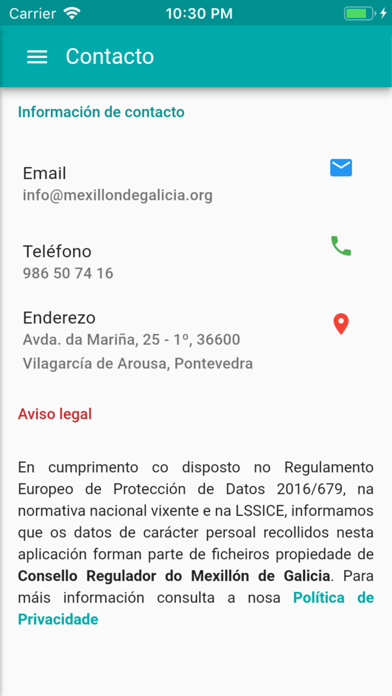Mexillón de Galicia screenshot