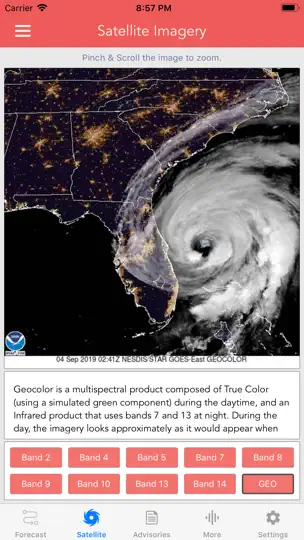 National Hurricane Center Data iPhone Screenshot 6
