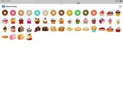 Sweet Candy Goodies Stickers iPad image 1