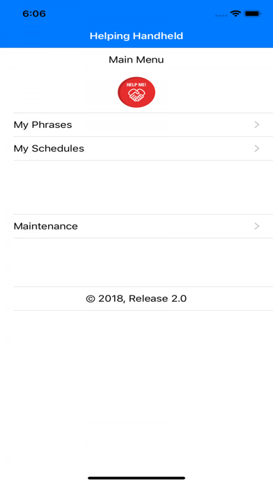 Helping Handheld app screenshot