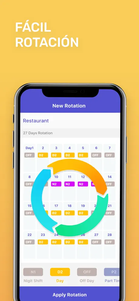 Spoke Shift: Turnos de trabajo