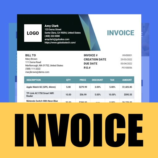 Invoice maker - Done in Second