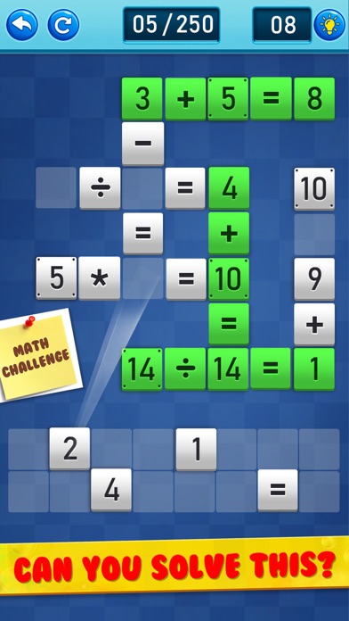 Screenshot #2 pour Math cross puzzle - Brain out