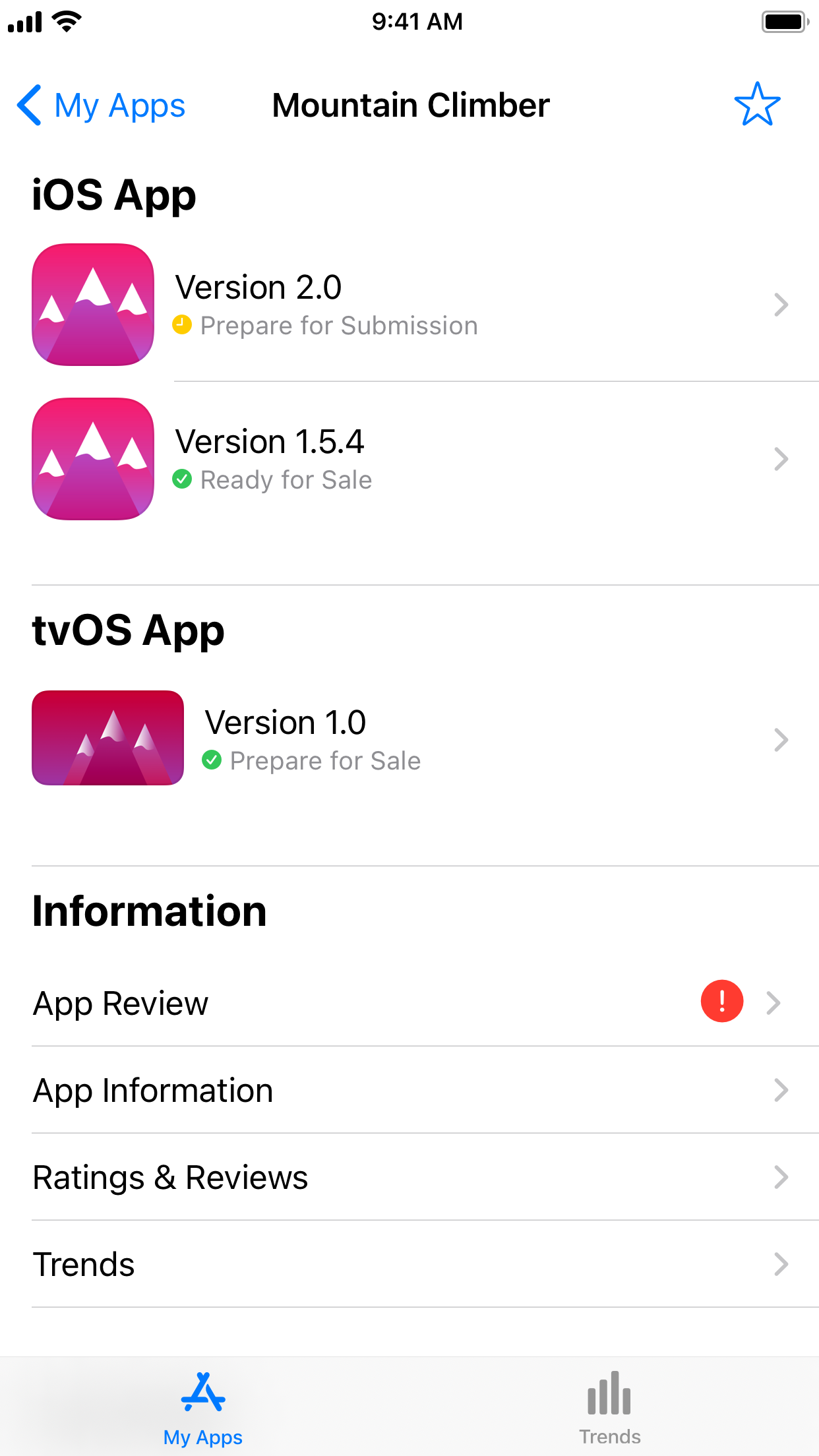 App Store Connect screenshot 2
