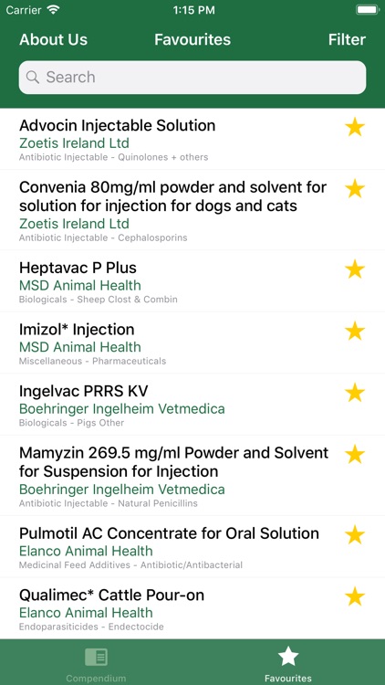 APHA Veterinary Compendium App