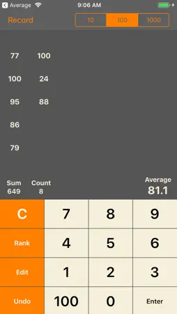 Calc for Average Lite screenshot 1