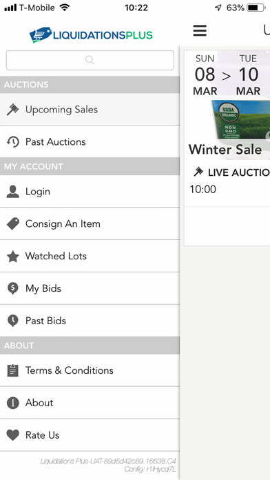 Blitzstock Auctions Screenshot