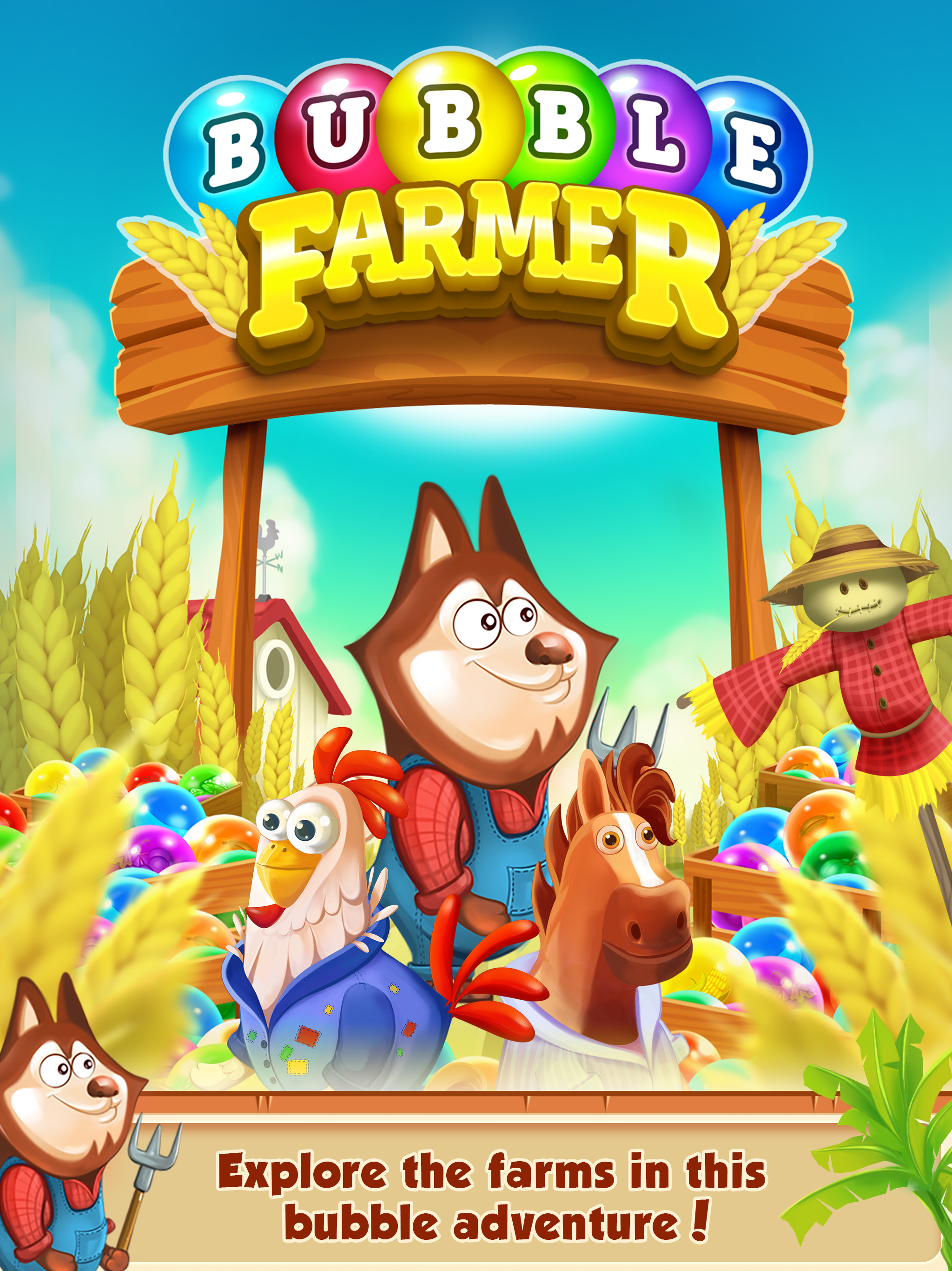 Bubble Shooter - Farm Pop Game