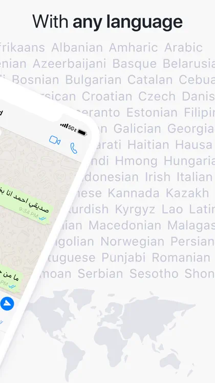 Screenshot 3 di 6 di TransKey: Text Translator Chat