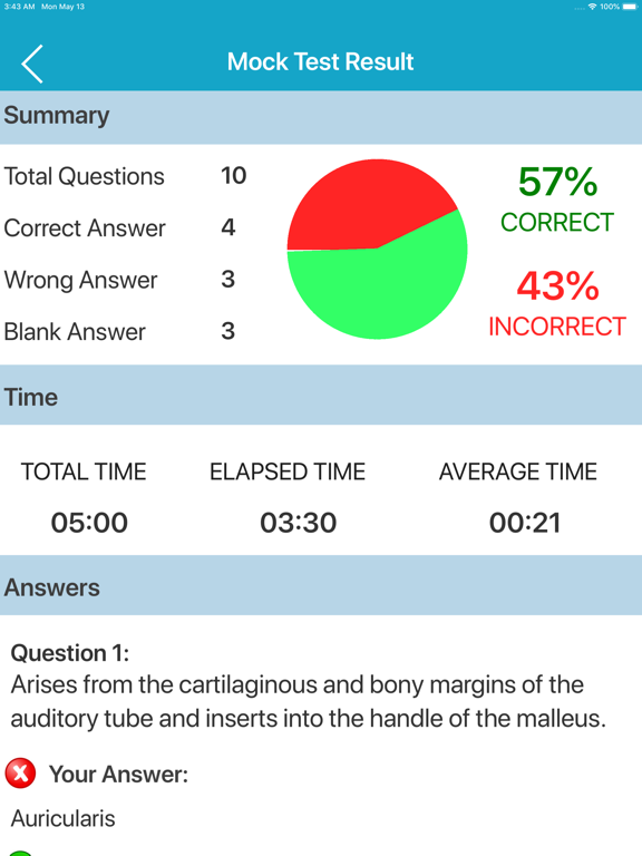Muscular System Quizzes iPad screenshot