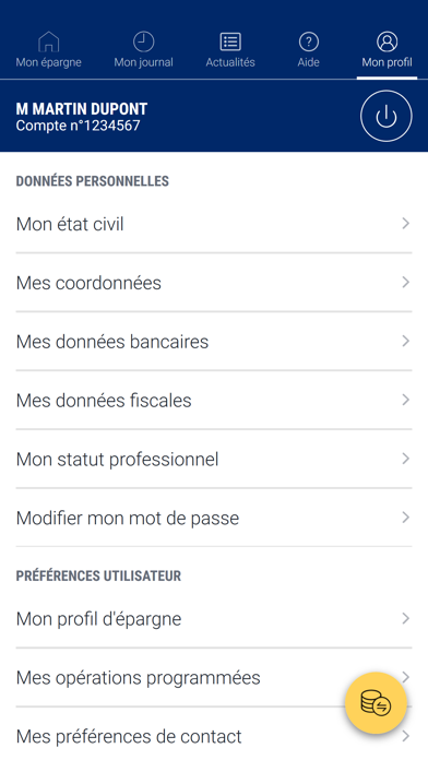 Mon Epargne Screenshot