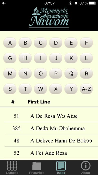 Twi SDA Hymnal iPhone screenshot 4 - Reference app