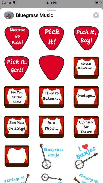 Bluegrass Music Stickers screenshot-5