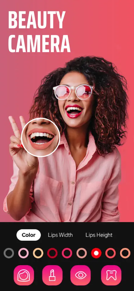 Selfie Editor tune face filter