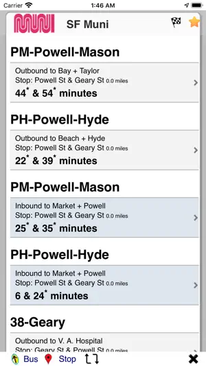 xtBus transit browser screenshot 2