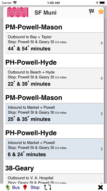 xtBus transit browser