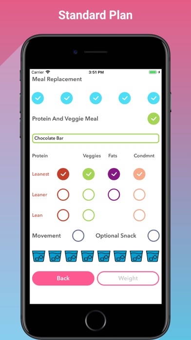 Meal Replacement Tracker Screenshot