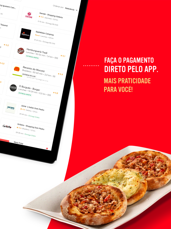 iFood: pedir delivery em casa iPad screenshot 4 - Food & Drink app