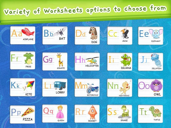 Abc Tracing Worksheet iPad screenshot