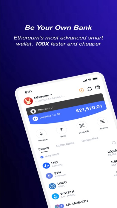 Screenshot #1 pour Loopring Smart Wallet