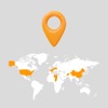 been: countries visited map icon