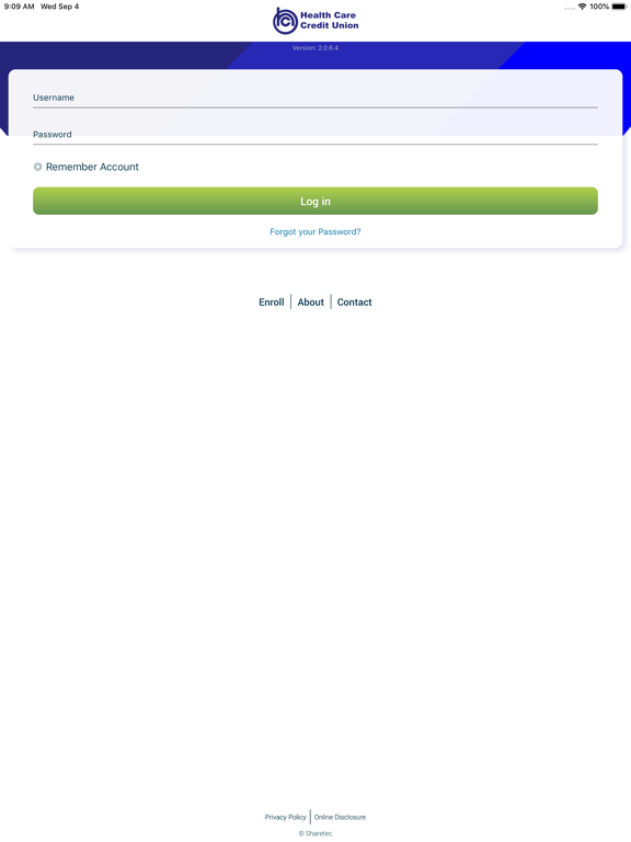 Ripple CU Mobile iPad screenshot 1 - Finance app