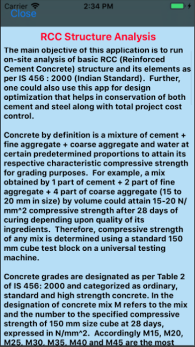 Analysis of RCC Structure Screenshot