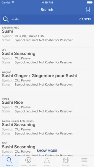 OU Kosher screenshot 1