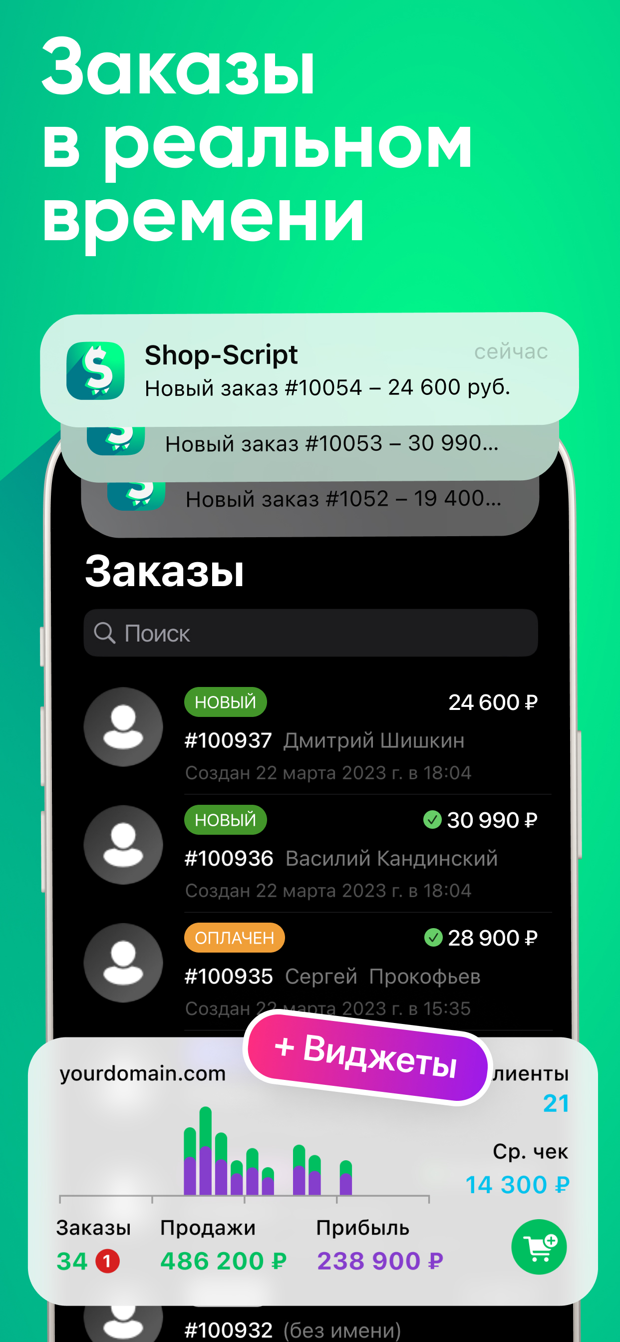 Касса и магазин Shop-Script