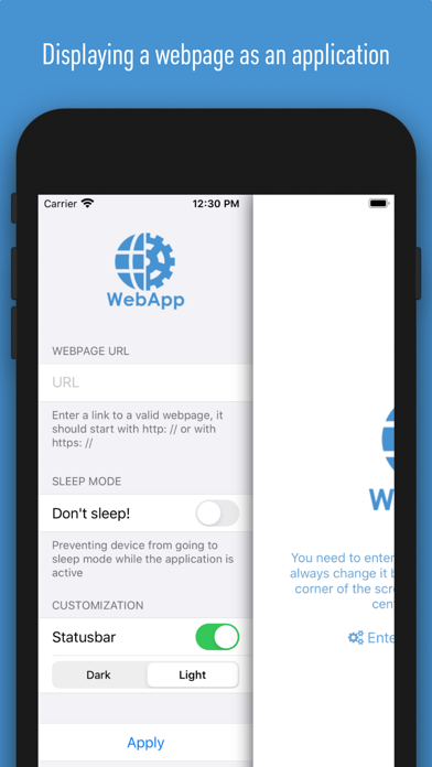 WebApp screenshot