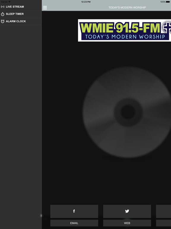 WMIE 91.5 FM iPad screenshot 2 - Entertainment app