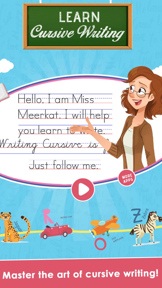 #1. Learn Cursive Writing (iOS) بواسطة: BHADRIK MEHTA