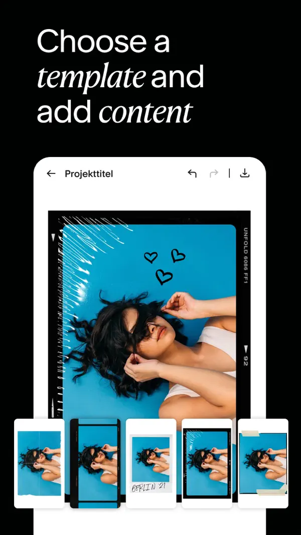 Unfold — Story Maker & Reels iPhone App Screenshot 5 – Foto & Video