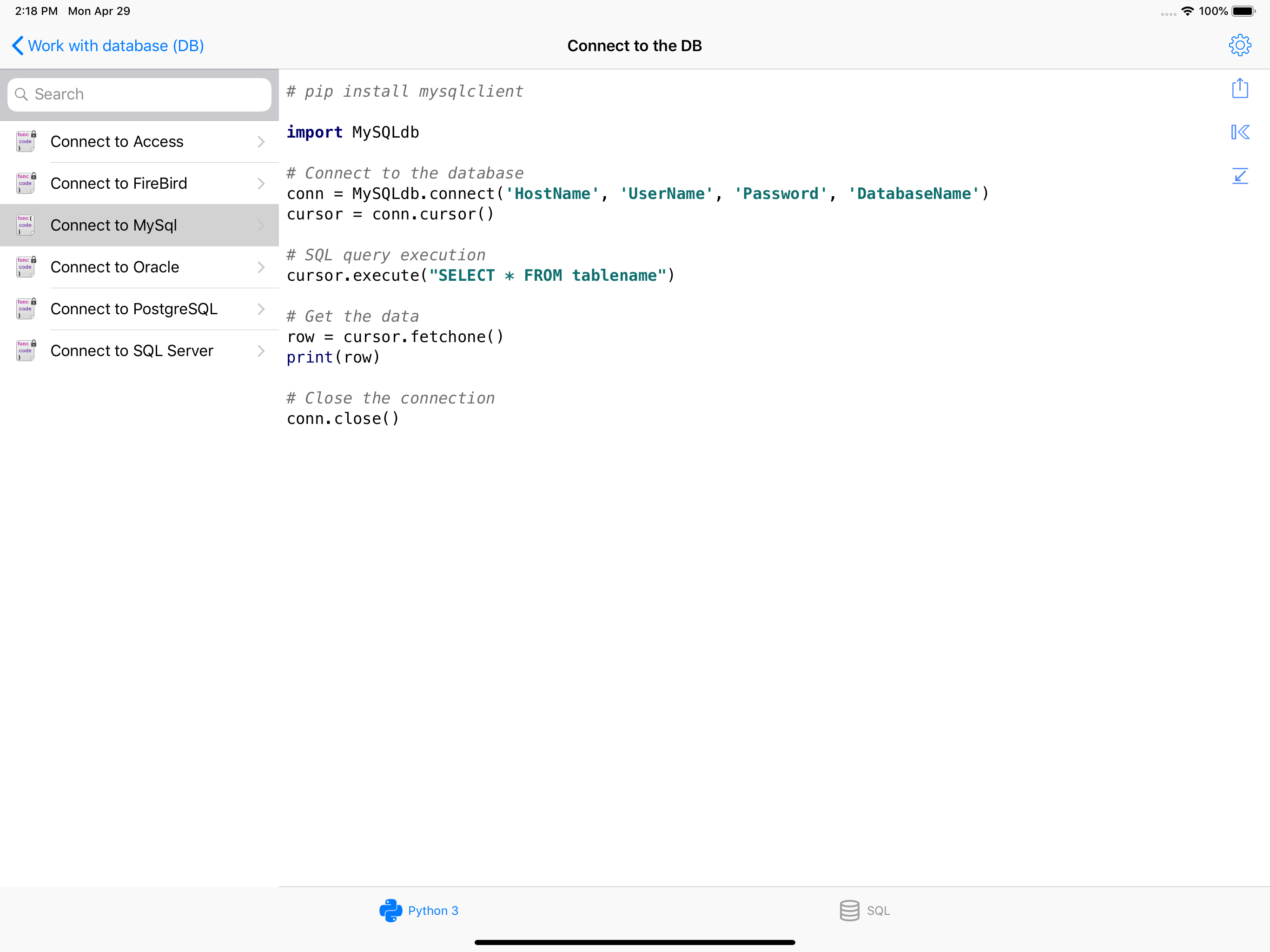 Python & SQL screenshot 13