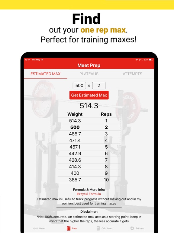 Bar Is Loaded - Gym Calculator iPad screenshot 5 - Health & Fitness app