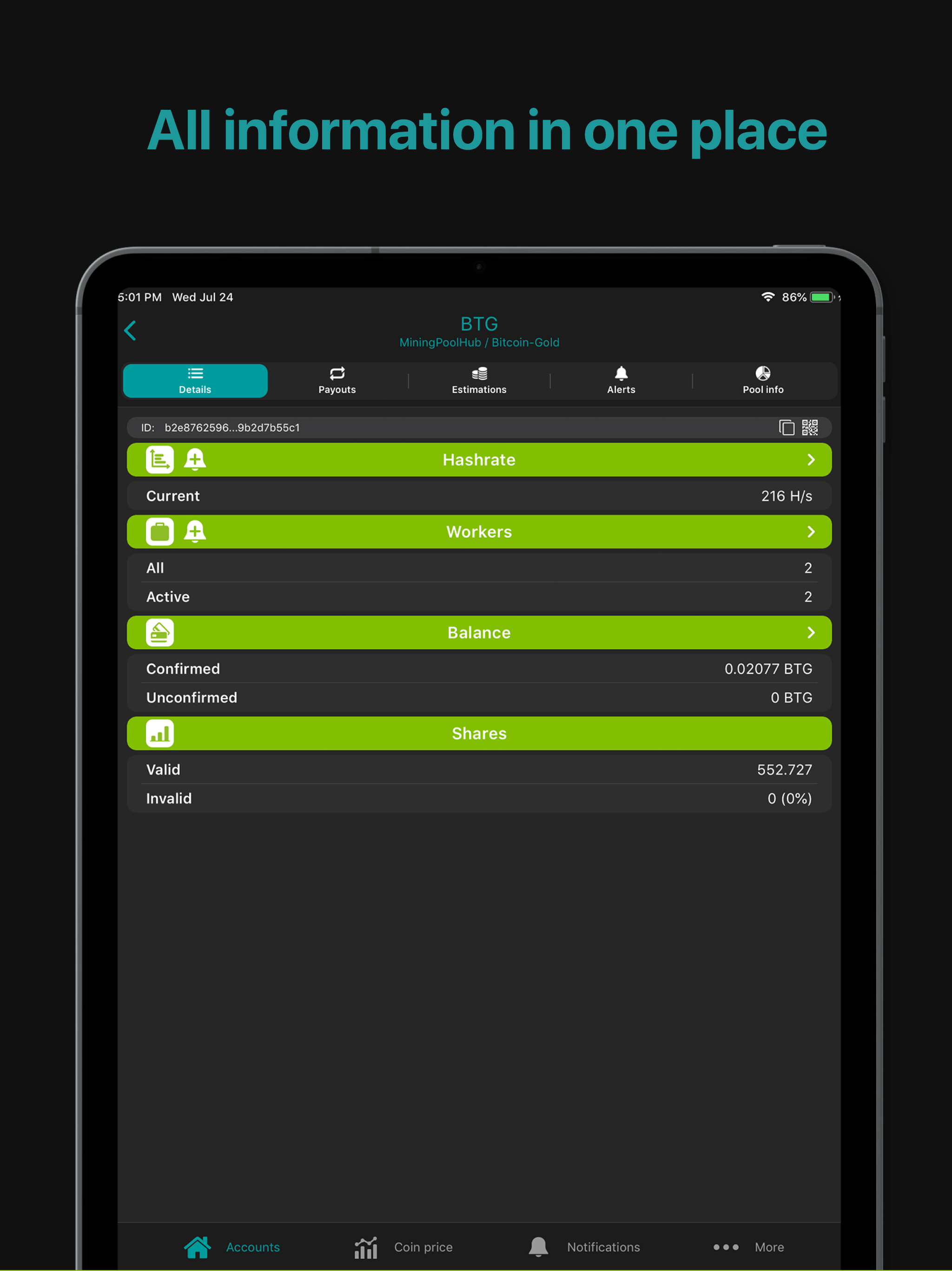 Crypto mining tracker MinerBox