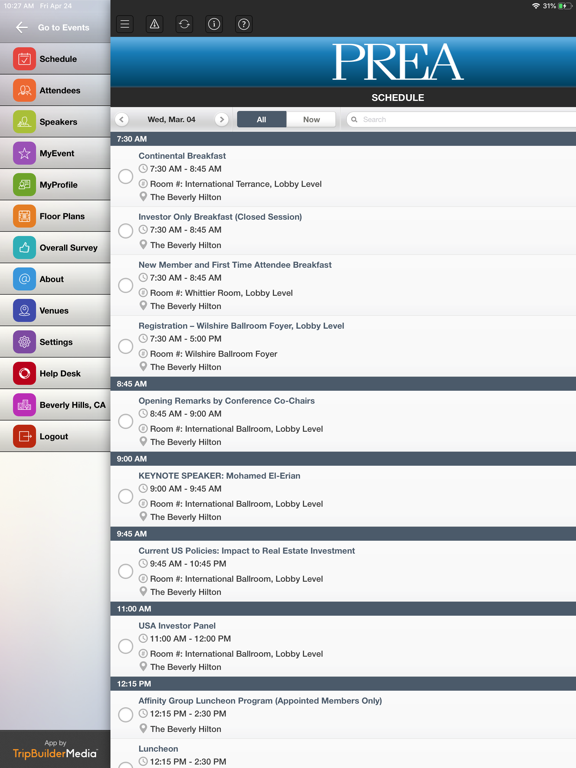 Screenshot #6 pour PREA Conferences