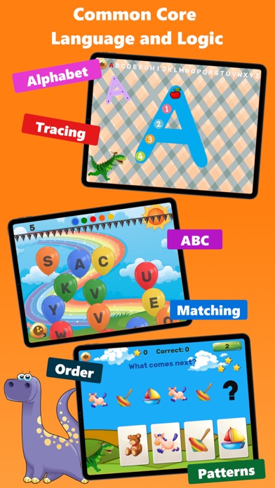 Dino Preschool ABC Math Games Screenshot