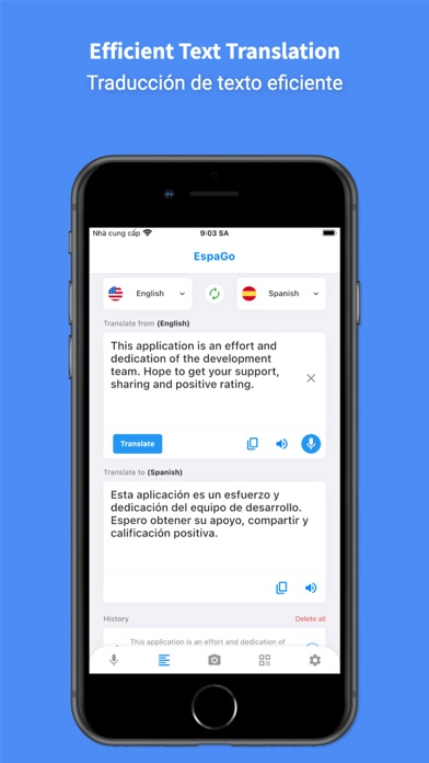 Spanish Translator: Voice iPhone screenshot