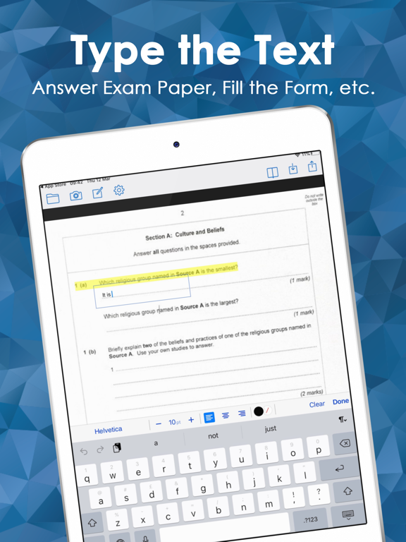 OrbitNote iPad screenshot 8 - Education app