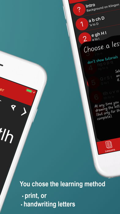 Learn Klingon Alphabet Now iPhone screenshot 2 - Education app