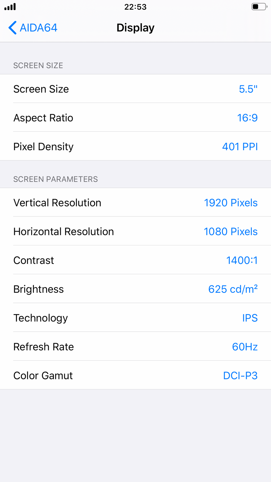 AIDA64 Screenshot