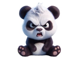 Angry Panda Stickers