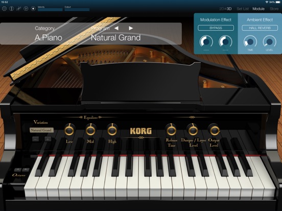 KORG Module iPad app afbeelding 1