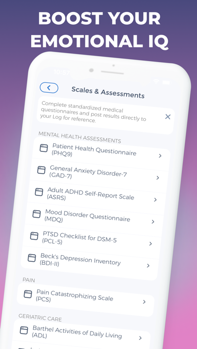 Mood Tracker Journal Screenshot