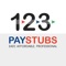 123PayStubs is an online paystub generator for employers, sole proprietors, and self-employed individuals in the United States