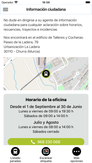 TDM App Tranvía de Murcia Screenshot