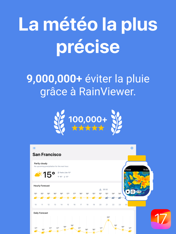 Screenshot #4 pour RainViewer: Météo & Radar